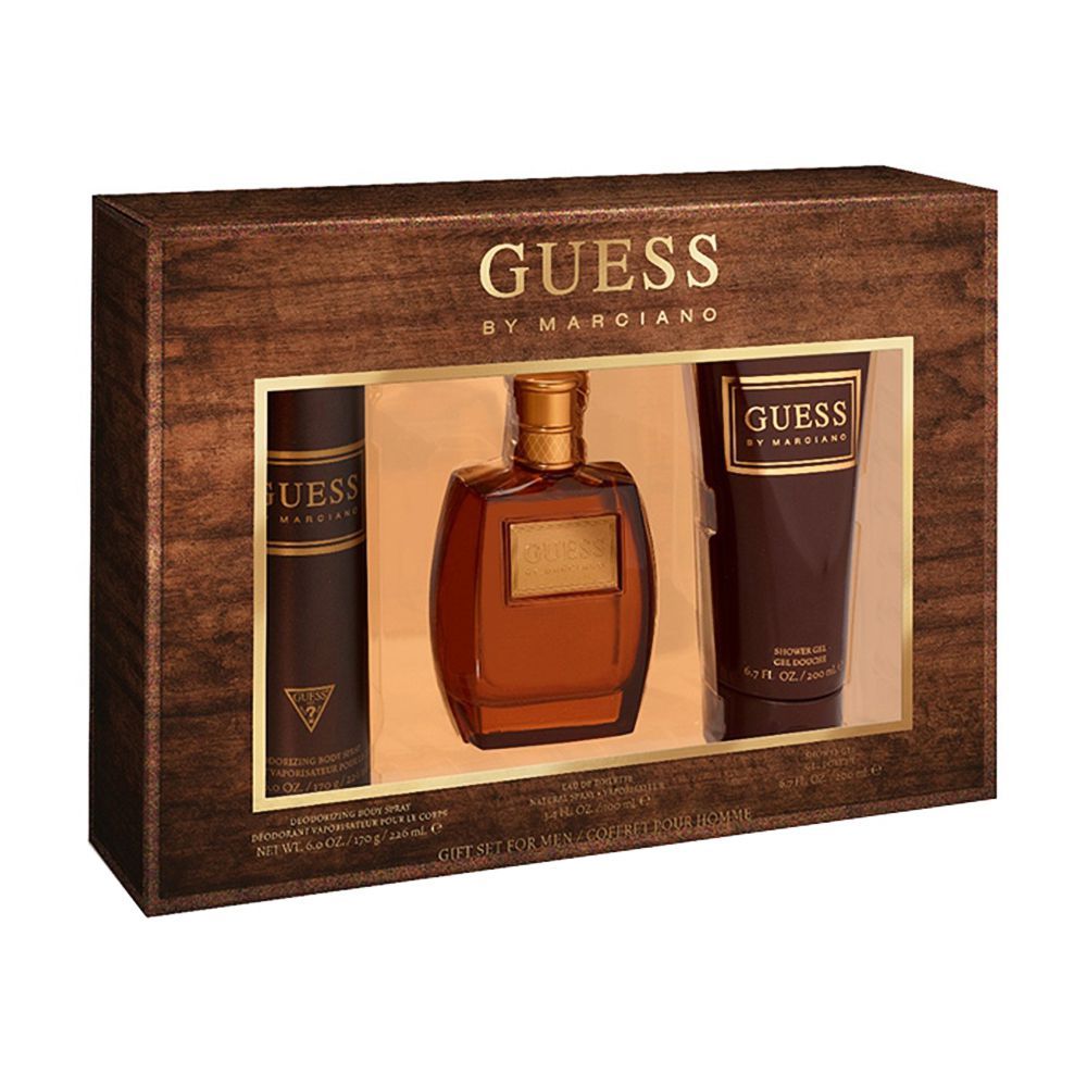 Guess By Marciano Pour Homme Set, Eau De Toilette, 100ml + Body Spray 226ml + Shower Gel, 200ml