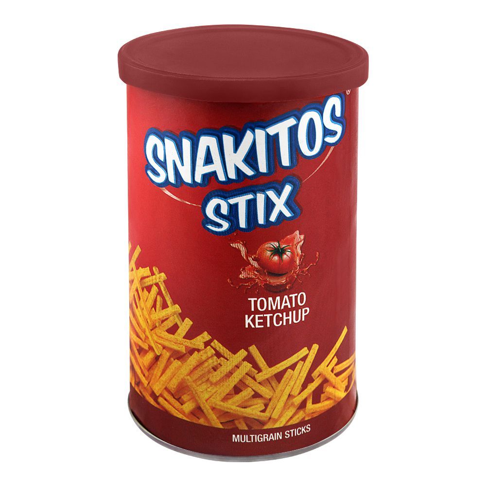 Snakitos Stix Multigrain Potato Sticks, Tomato Ketchup, 45g