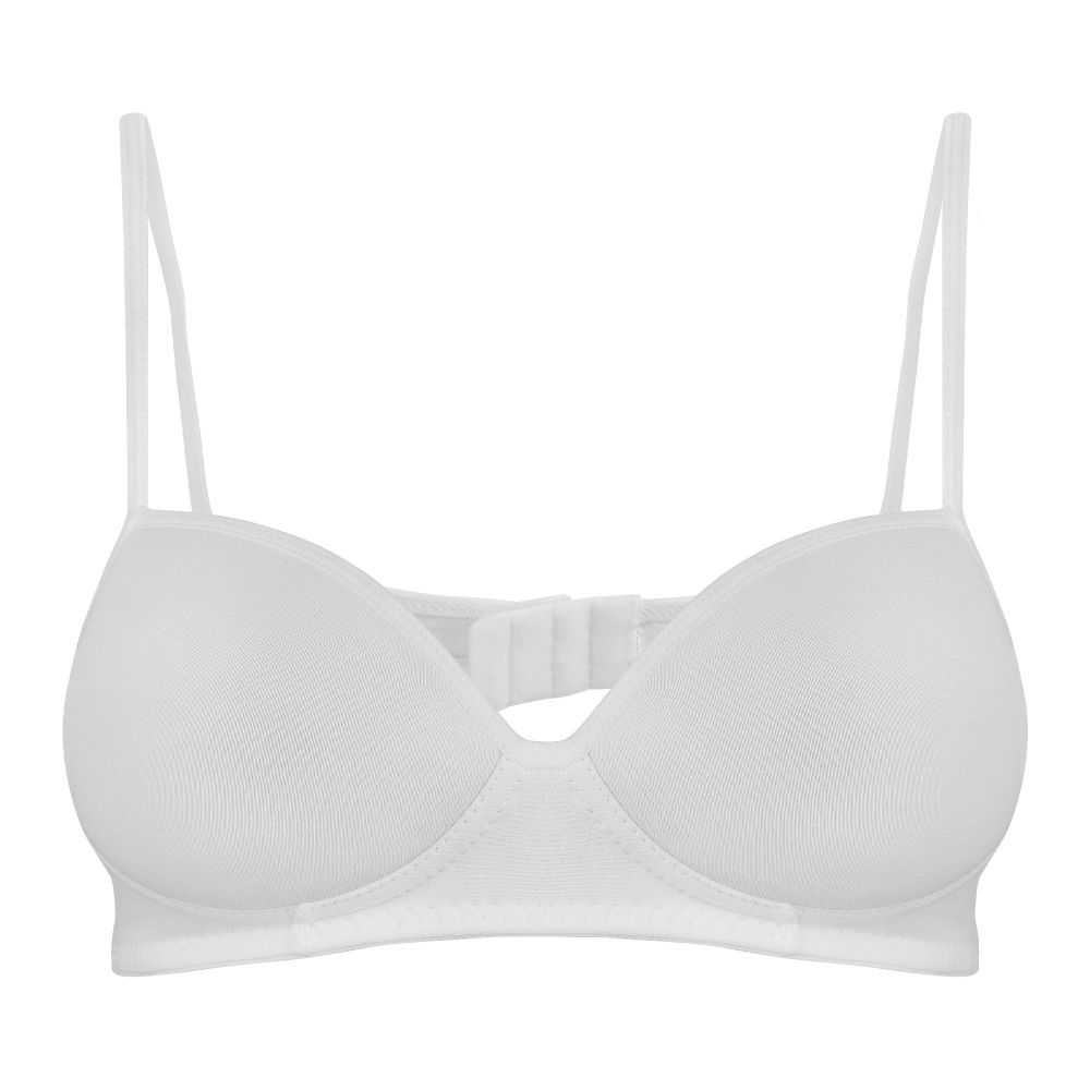 BLS Belva Soft Padded Cotton Teen Bra, White, 1-Pack BLS-5571