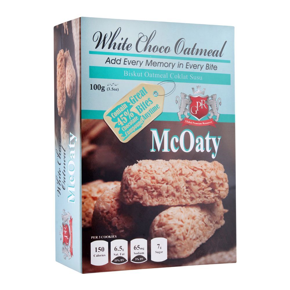 McOaty White Chocolate Oatmeal, 100g