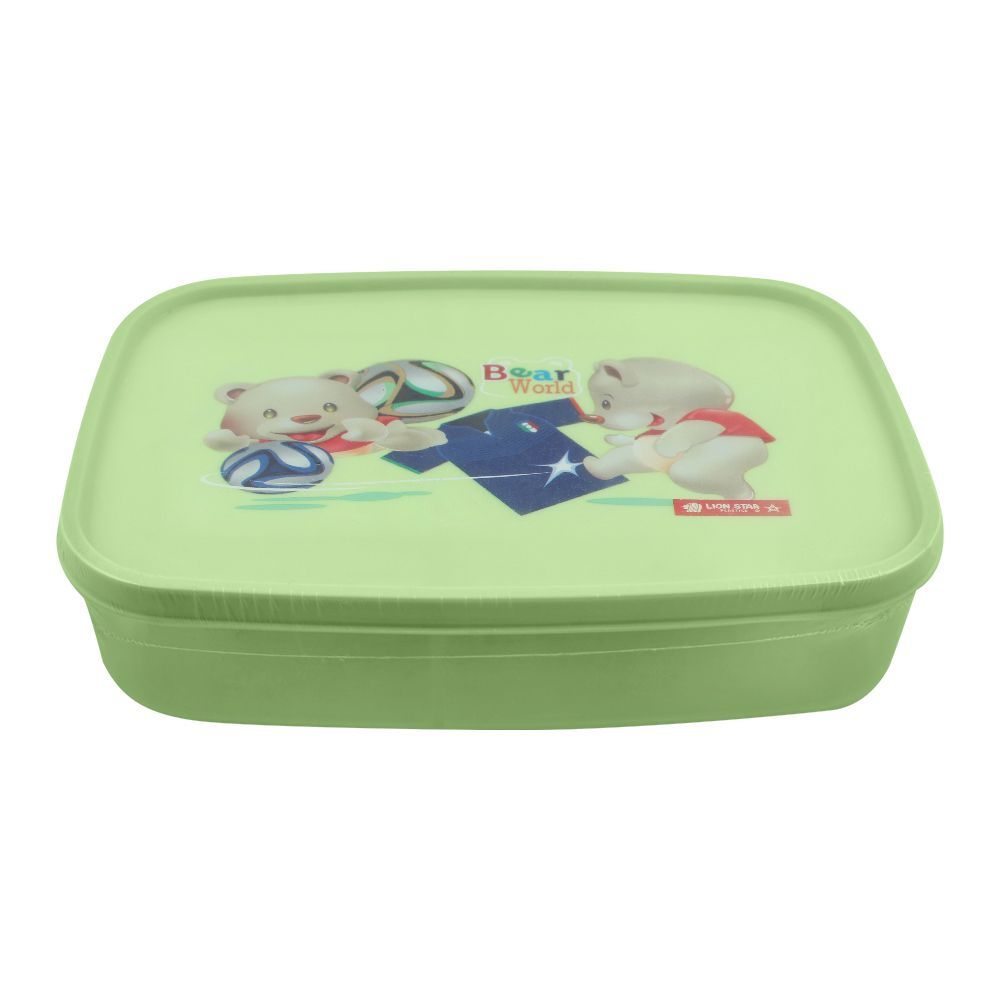 Lion Star Japan Seal Ware Lunch Box, Green, 7.5x5x2 Inches, xBC-9