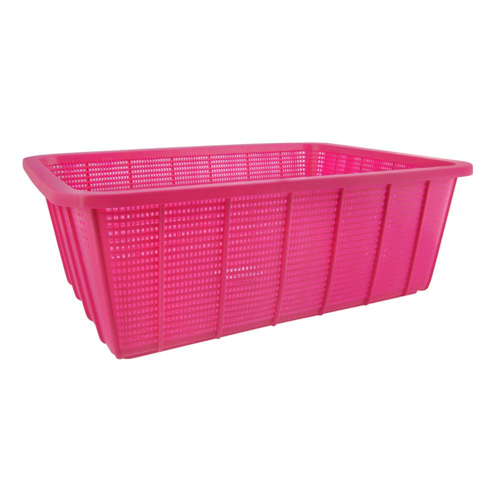 Lion Star Square Basket, Large, Pink, 19x14x6 Inches, BW-28