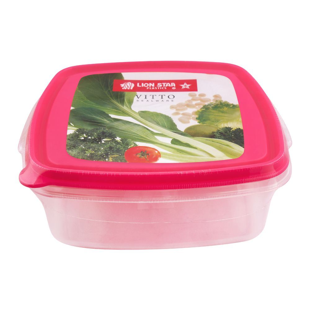 Lion Star Vitto Seal Ware Food Container, Pink, 750ml, VT-1