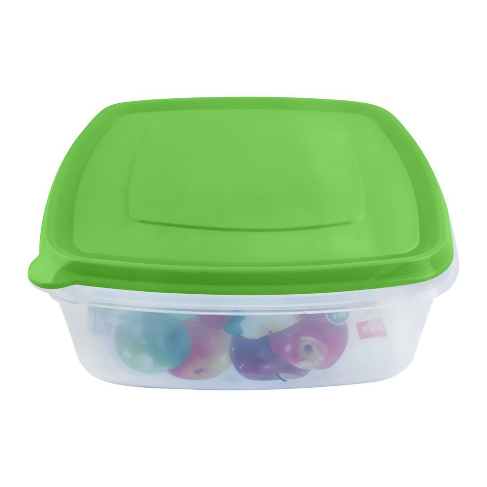 Lion Star Vitto Seal Ware Food Container, Green, 8x8x3 Inches, 1500ml, VT-2