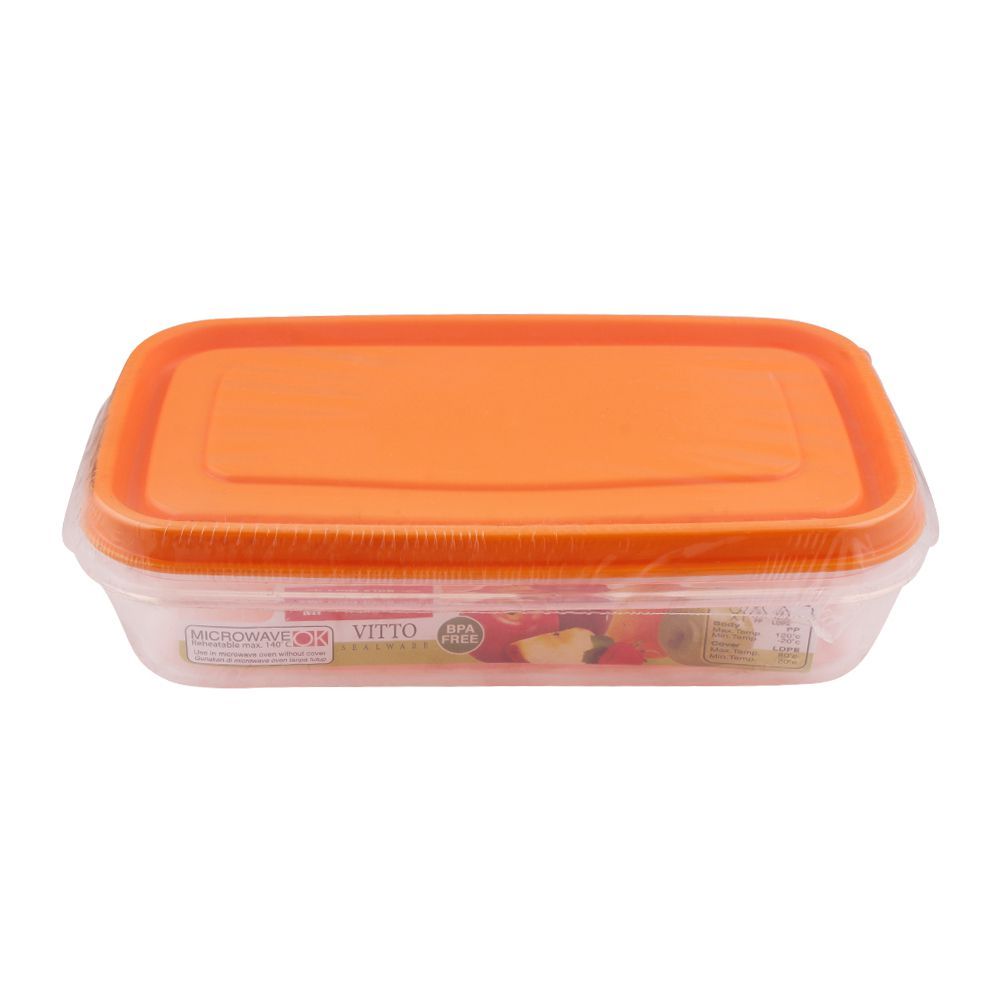 Lion Star Vitto Seal Ware Food Container, Orange, 480ml, VT-4