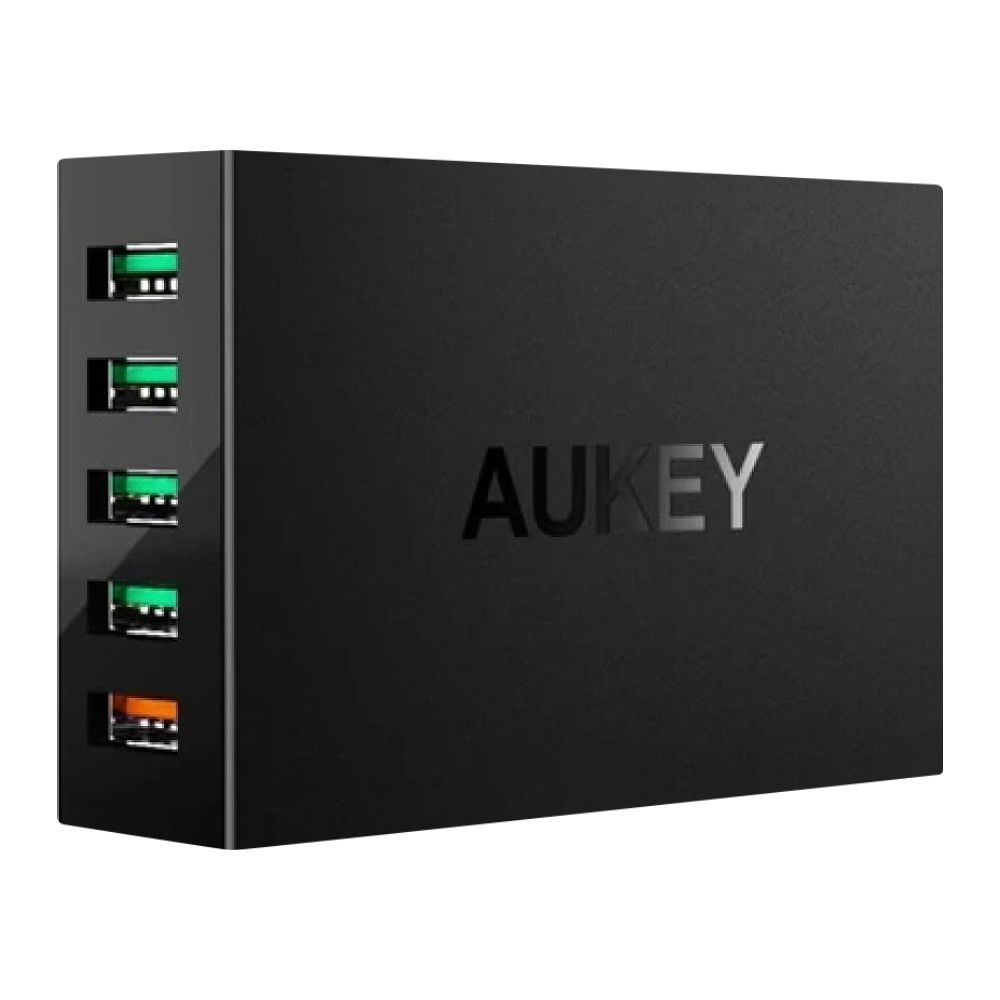 Aukey 5-Port USB Charging Station, Black, PAT15