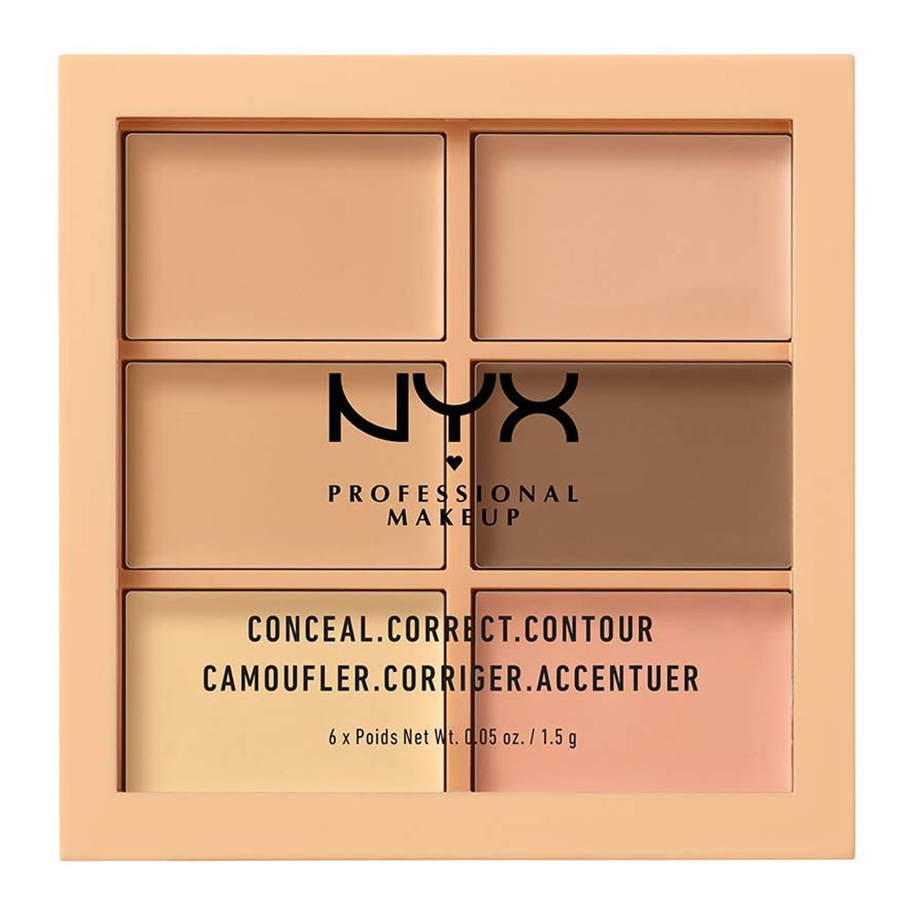 NYX Conceal, Correct, Contour Palette, 01 Light