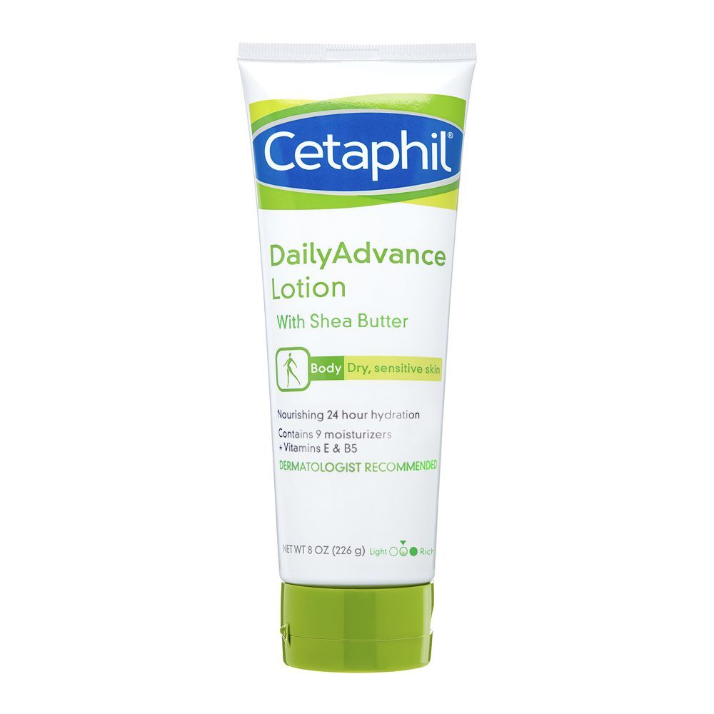 Cetaphil Daily Advance Shea Butter Body Lotion, Dry/Sensitive Skin, 226ml