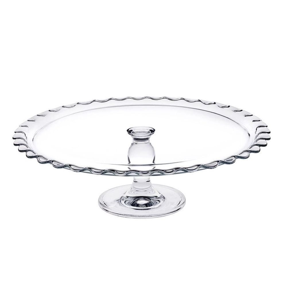 Pasabahce Maxi Patisserie Footed Round Glass Serving Plate, 96804