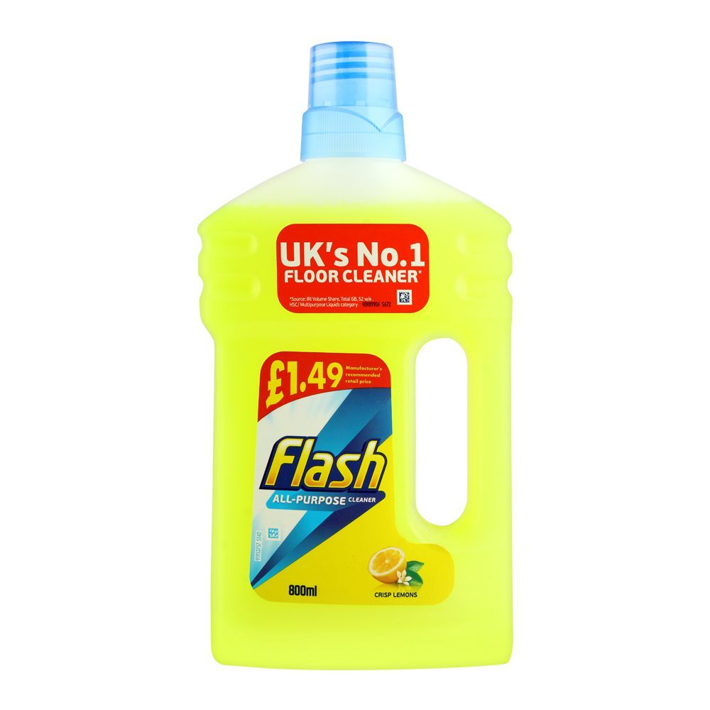 Flash All-Purpose Lemon Floor Cleaner, 800ml