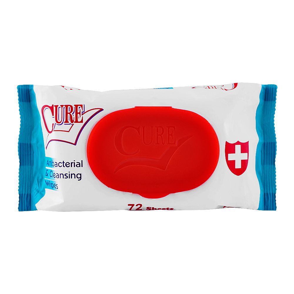 Cure Antibacterial & Cleansing Baby Wipes, 72-Pack