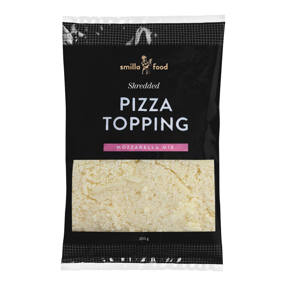 Smilla Food Mozzarella Mix Pizza Topping, Shredded, 200g