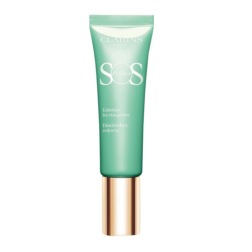 Clarins Paris SOS Primer, Diminishes Redness, Preps & Moisturizes, 04 Green