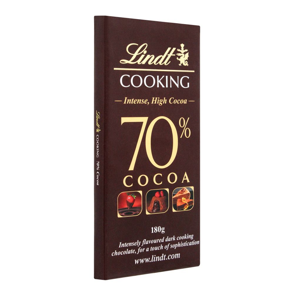 Lindt Cooking 70% Cocoa Chocolate, 180g