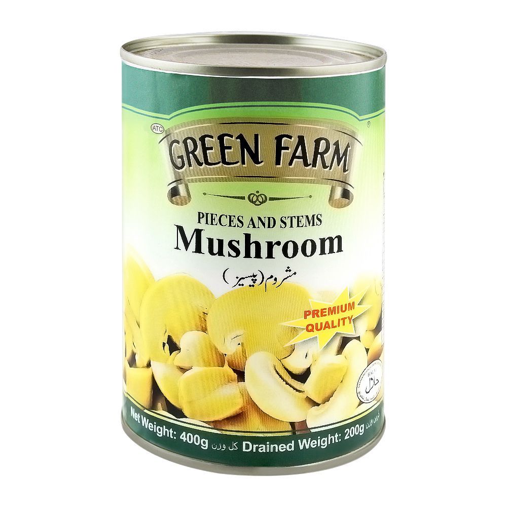 Green Farm Pieces And Stems Mushroom, 400g