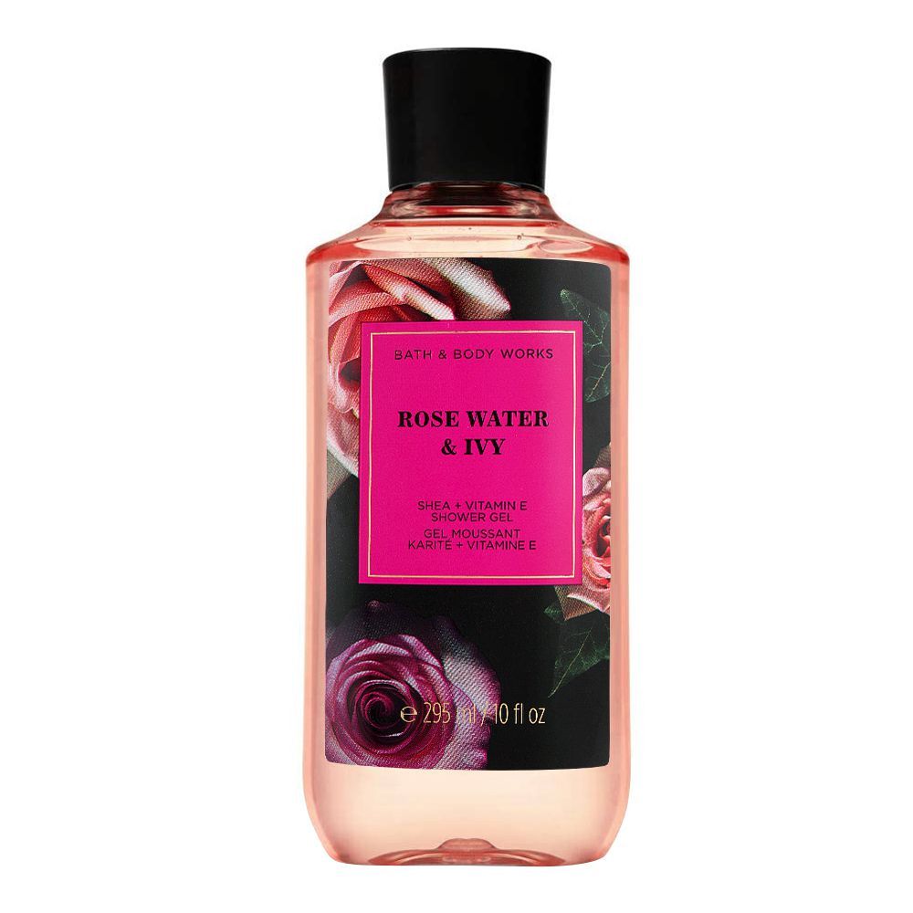 Bath & Body Works Rose Water & Ivy Shower Gel, Shea + Vitamin E, 295ml