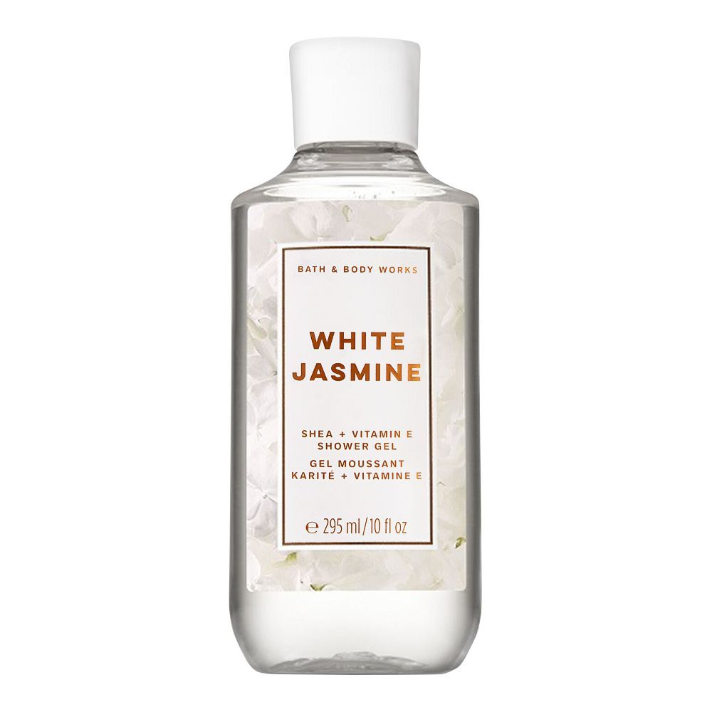 Bath & Body Works White Jasmine Shower Gel, Shea + Vitamin E, 295ml