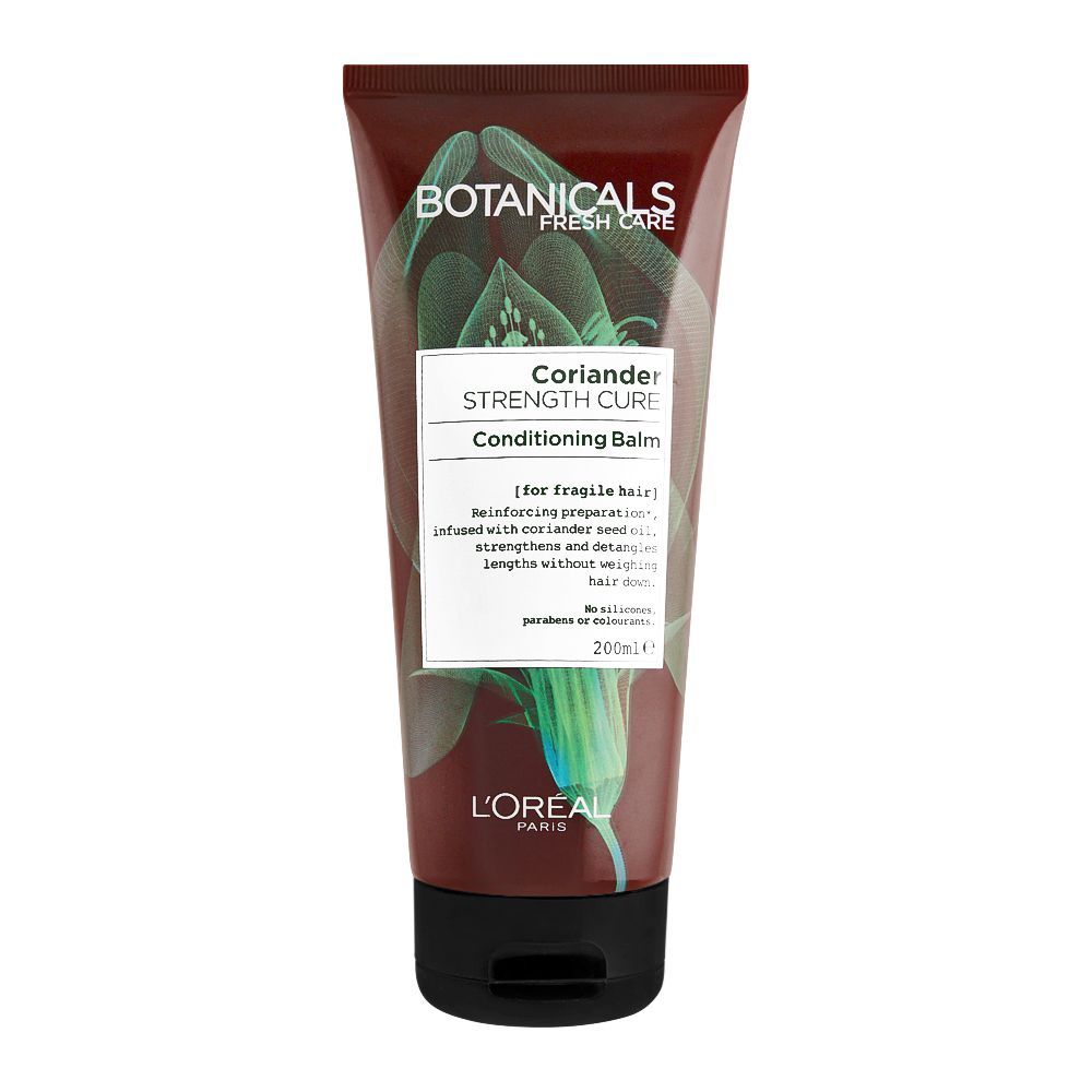 L'Oreal Paris Botanicals Fresh Care Coriander Strength Cure Conditioning Balm, For Fragile Hair, 200ml