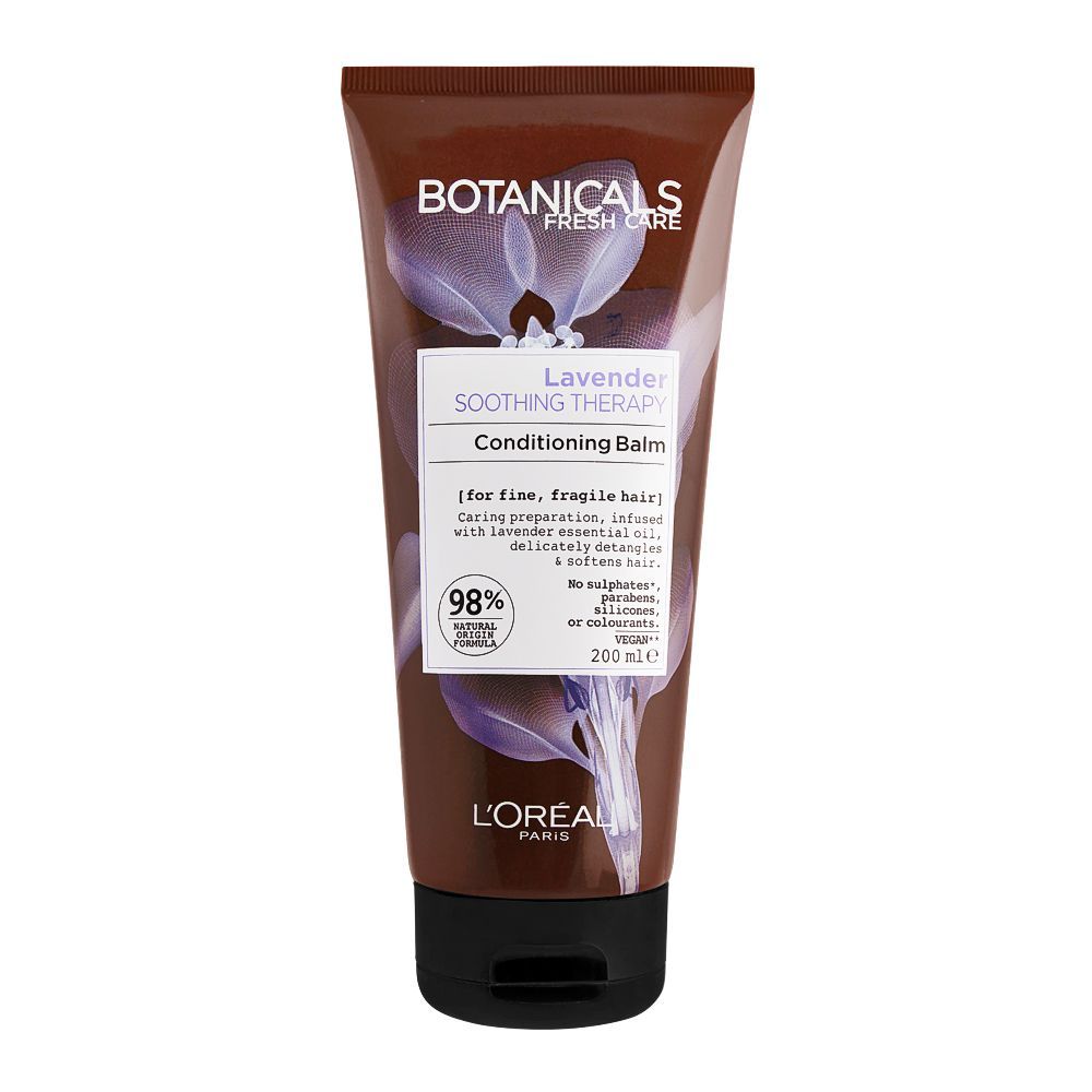 L'Oreal Paris Botanicals Fresh Care Lavender Soothing Therapy Conditioning Balm, For Fine & Fragile Hair, 200ml