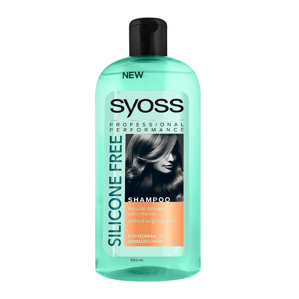 Syoss Silicone Free Shampoo, For Normal To Damaged Hair, 500ml