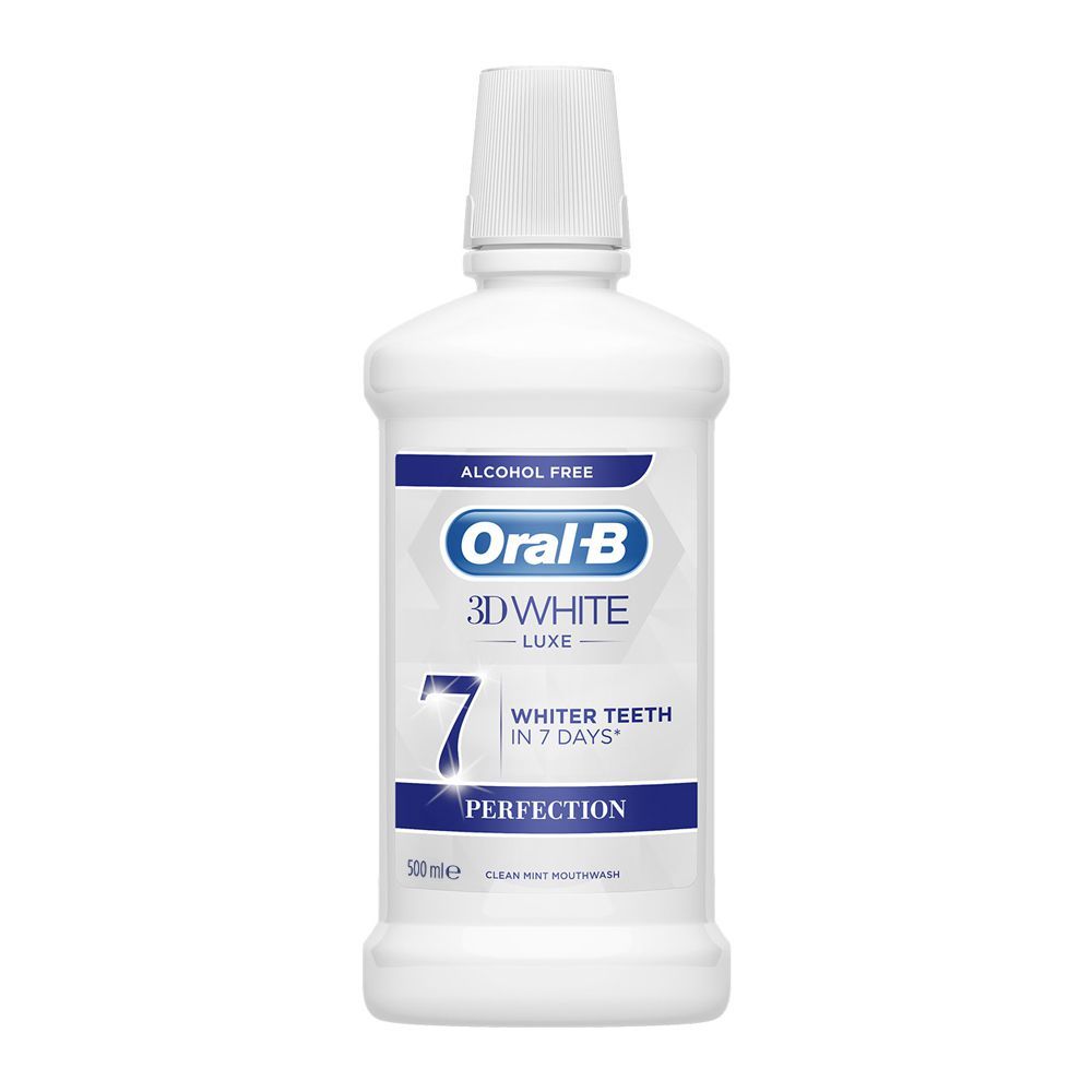 Oral-B 3D White Luxe 7 Perfection Clean Mint Mouthwash, 5000ml