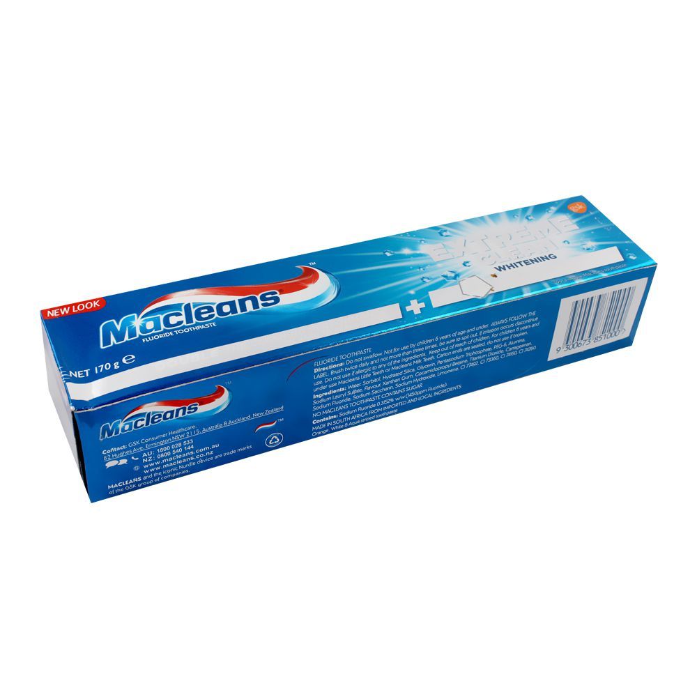 Macleans Extreme Clean Whitening Toothpaste, 170g