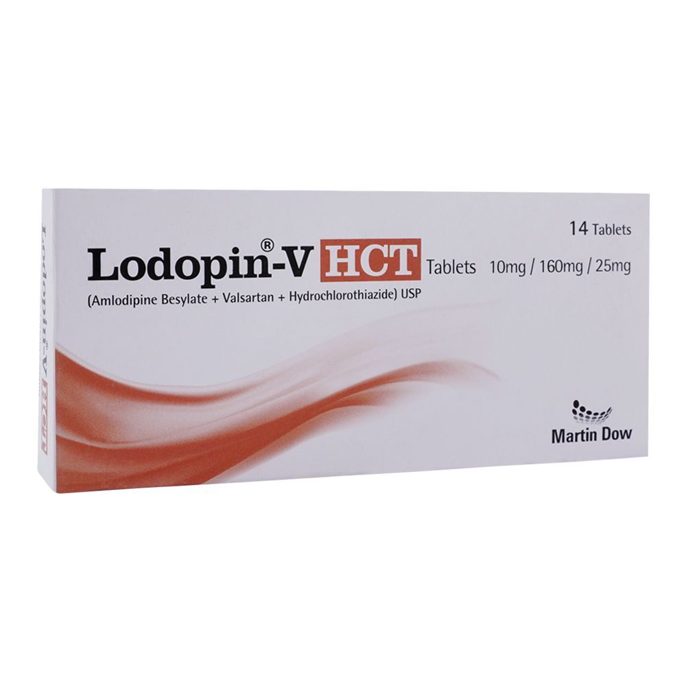 Martin Dow Lodopin-V HCT Tablet, 10mg/160/25mg, 14-Pack