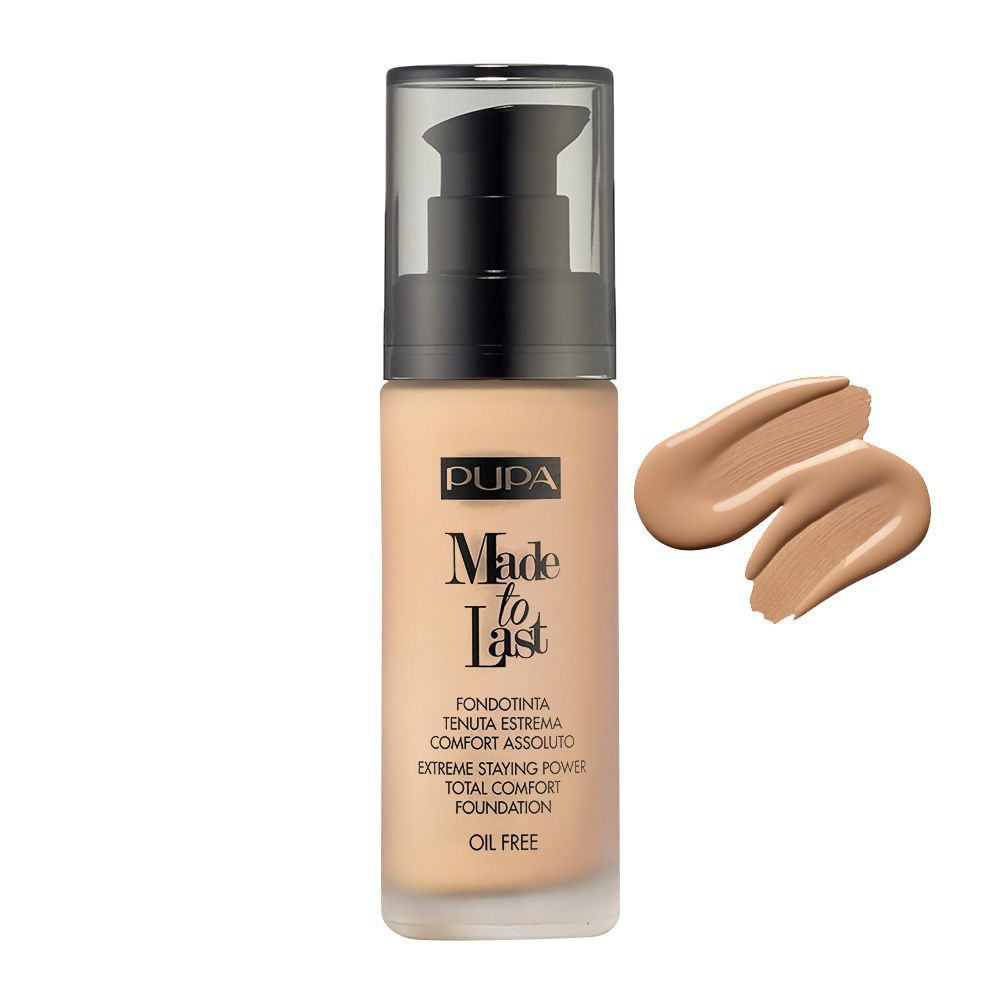 Pupa Milano Made To Last Extreme Styling Power Total Comfort Foundation, Oil Free, 040
