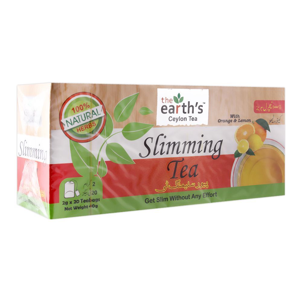 The Earth's Slimming Tea, Orange & Lemon, 20 Tea Bags