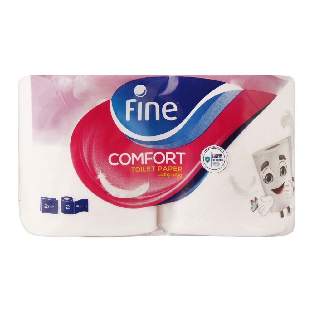 Fine Comfort Toilet Tissue Rolls, 160x2ply