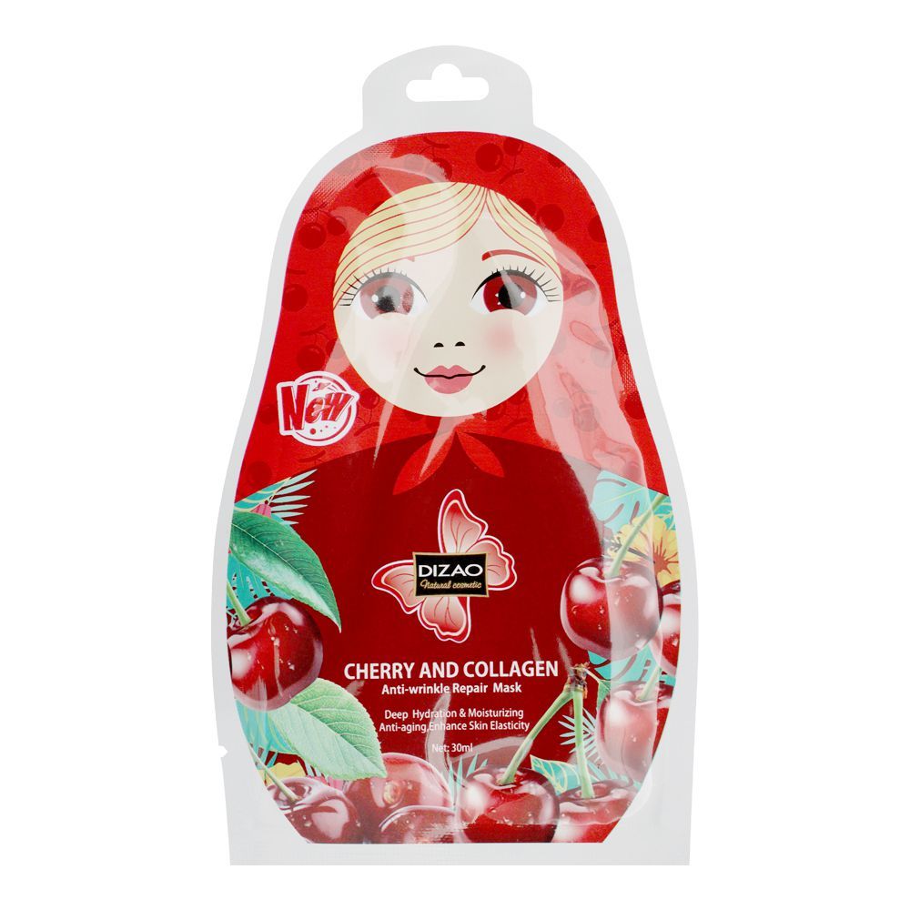 Dizao Cherry And Collagen Anti-Wrinkle Repair Face Mask, 30ml