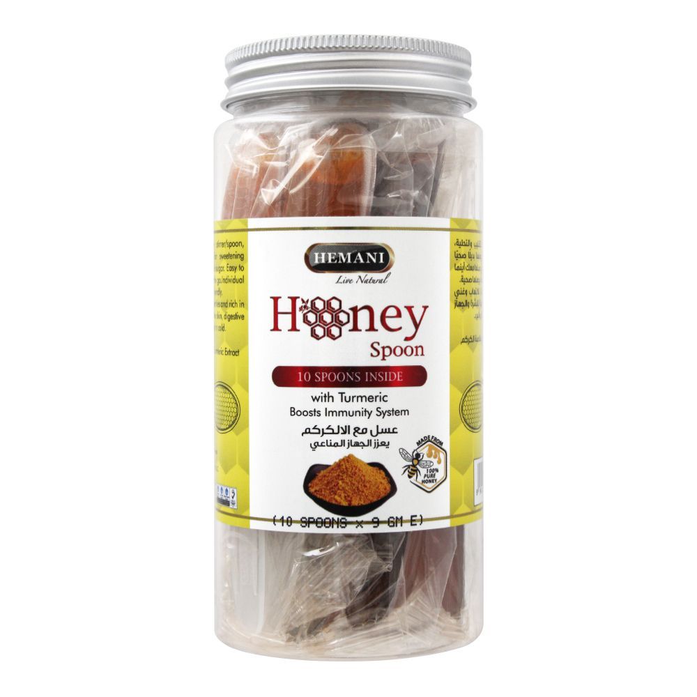 Hemani Honey Spoon With Turmeric, 10x9g