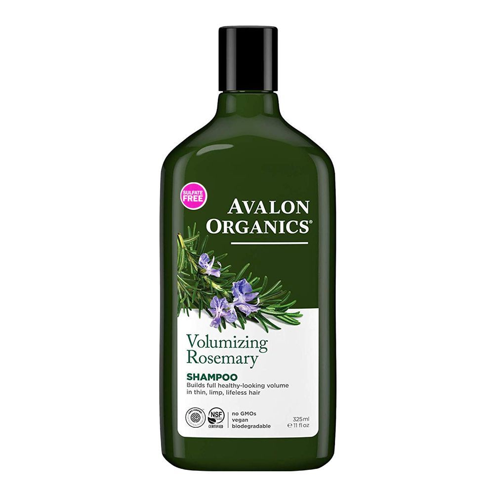 Avalon Organics Volumizing Rosemary Shampoo, Sulfate Free, 325g