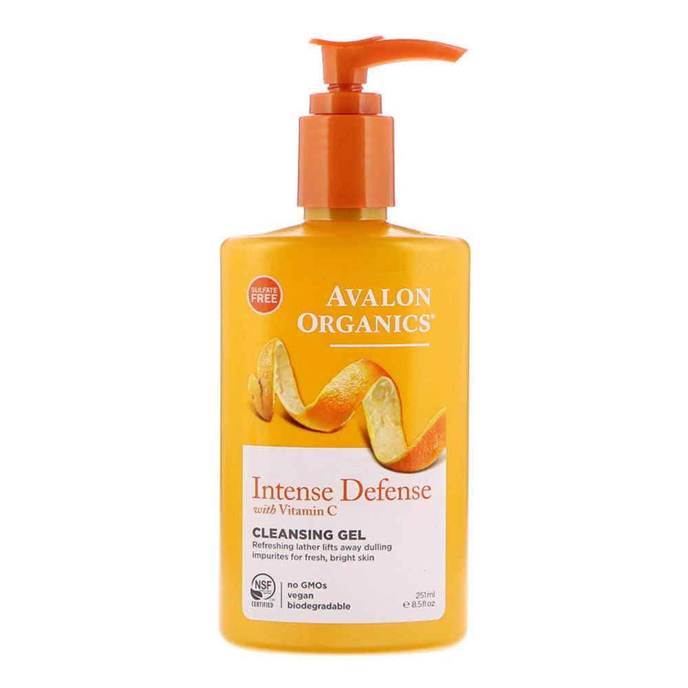 Avalon Organics Intense Defence Vitamin C Cleansing Gel, Sulfate Free, 251ml