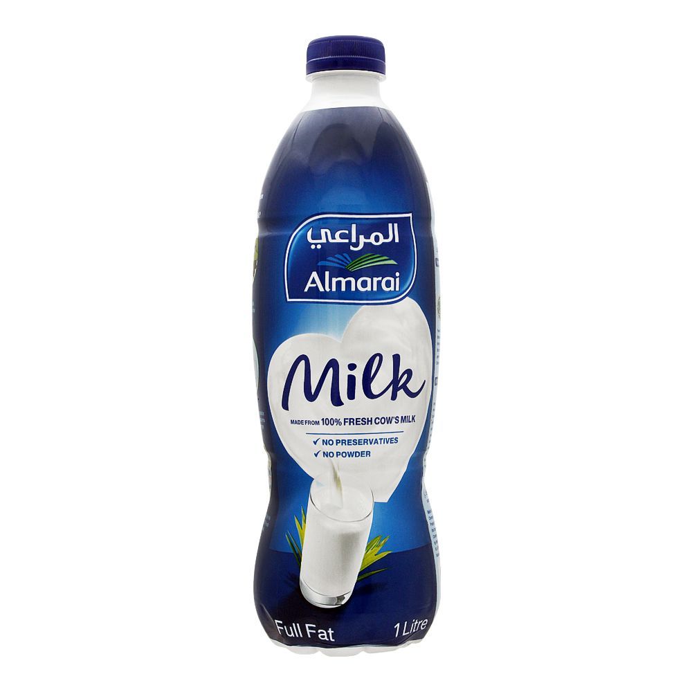 Almarai Full Fat Milk, Bottle, 1 Liter, (Egypt)