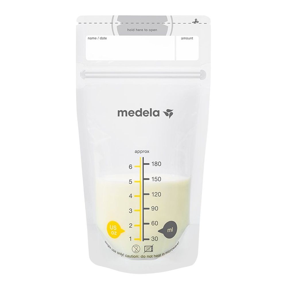 Medela Breast Milk Storage Bags, 180ml, 25-Pack