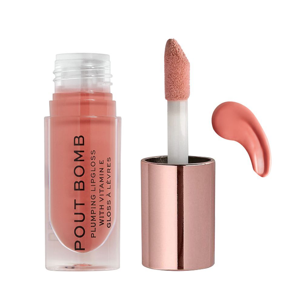 Makeup Revolution Pout Bomb Plumping Lip Gloss, Kiss