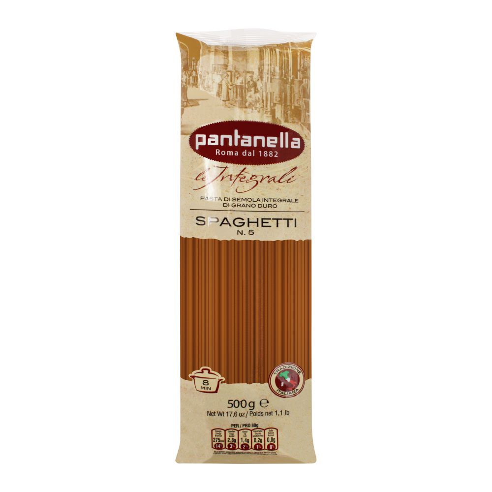 Pantanella Whole Wheat Spaghetti Pasta, No. 5, 500g