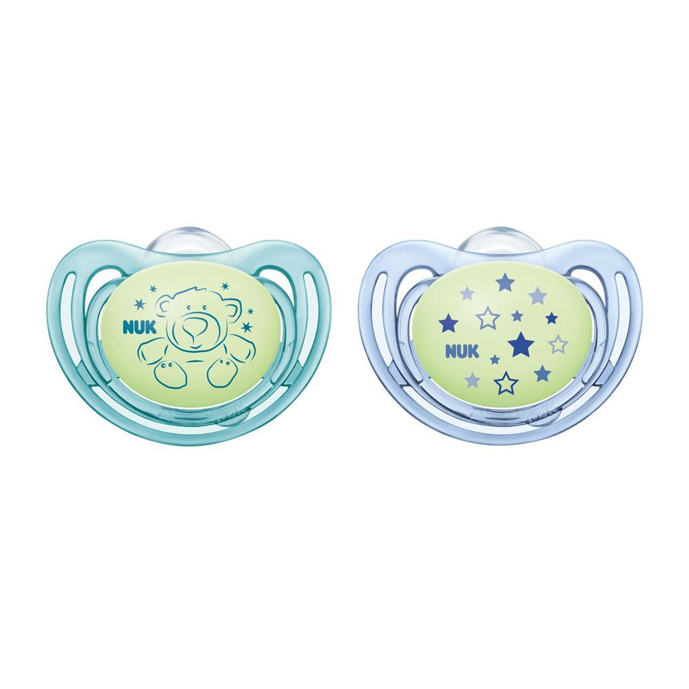 Nuk Freestyle Night Silicone Soother, 6-18m, 10736546