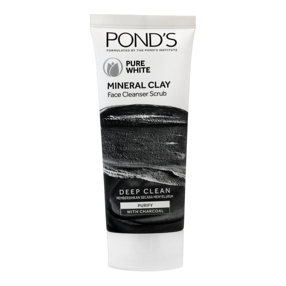 Pond's White Beauty Mineral Clay Deep Clean Face Cleanser Scrub