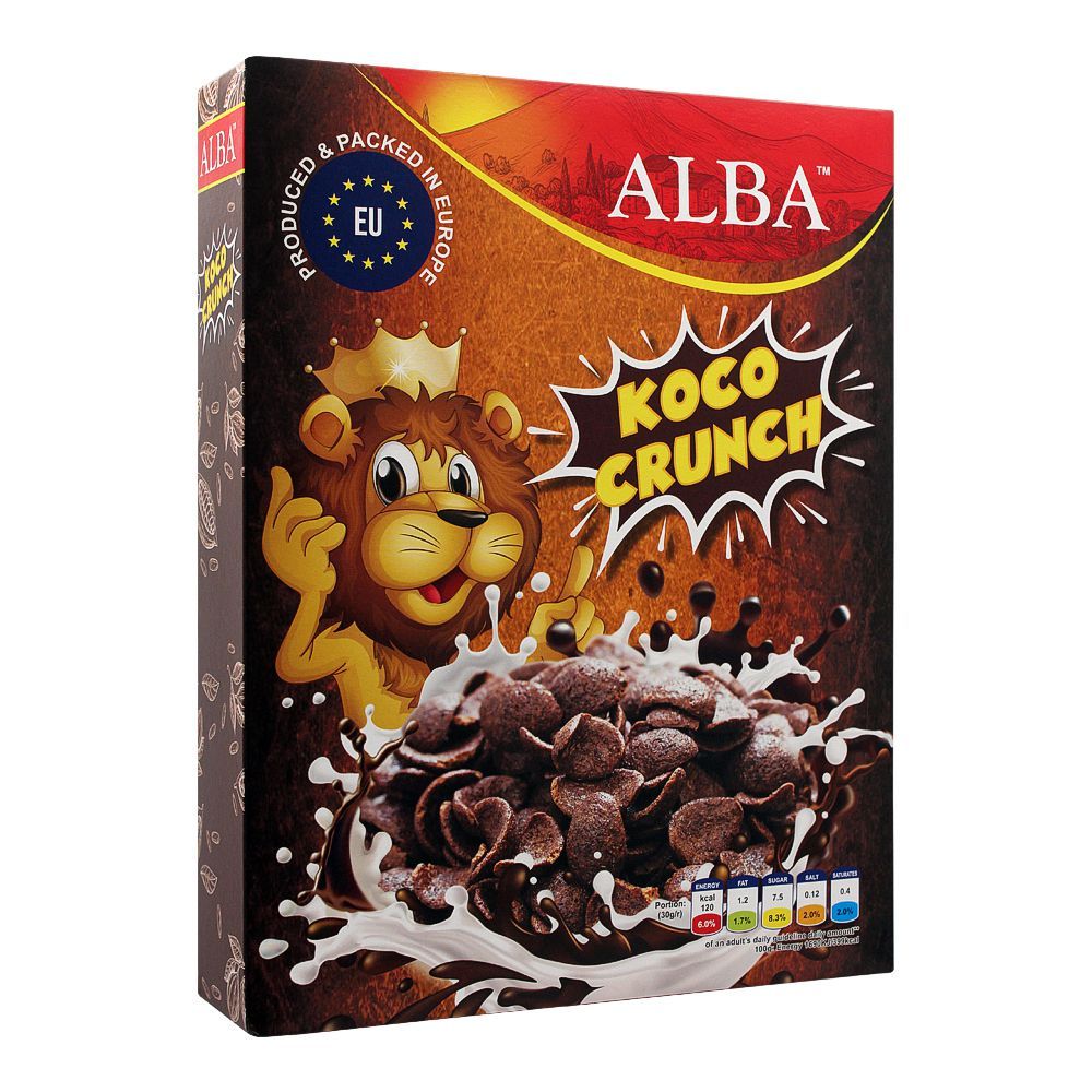 Alba Krispy Crunch, High Fiber Delicious Cereal, Gluten, Milk, Soy & Hazelnuts, 250gm