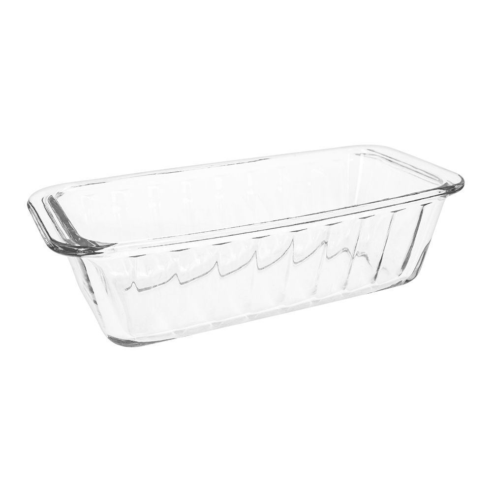 Borcam Midi Rectangular Cake Dish, Ovenware, Glassware & Dishware, 9.84 X 4.53 Inches, 59894