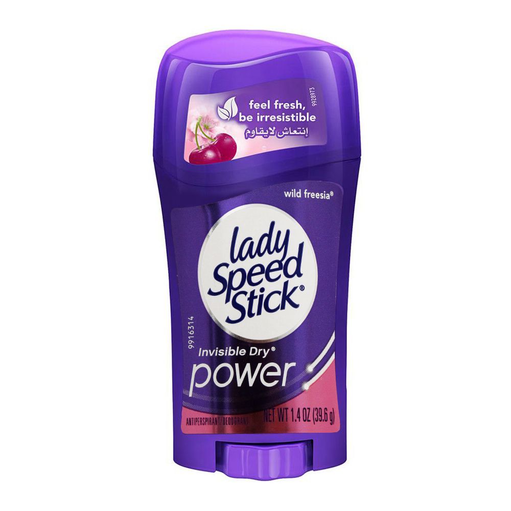 Lady Speed Stick Invisible Dry Power Wild Freesia Deodorant Stick, For Women, 40g