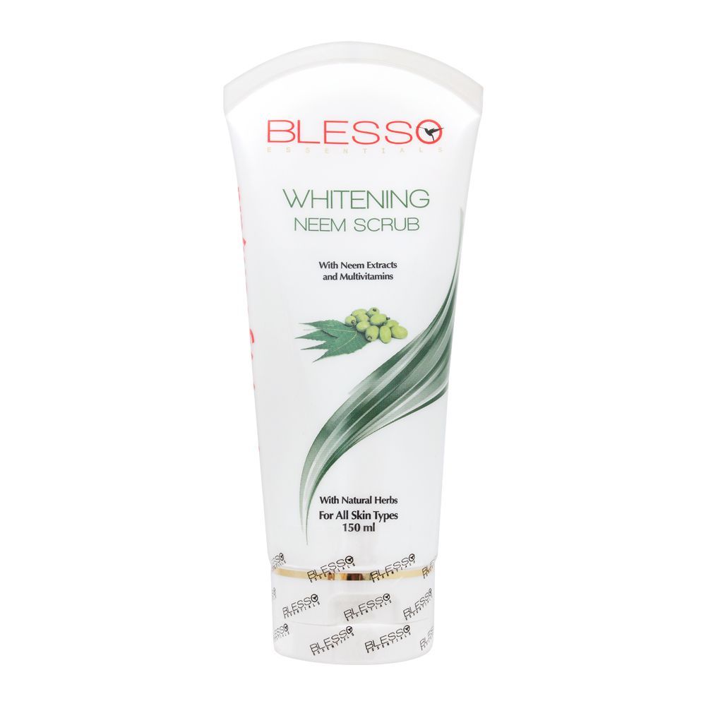Blesso Essentials Whitening Neem Scrub, All Skin Types, 150ml