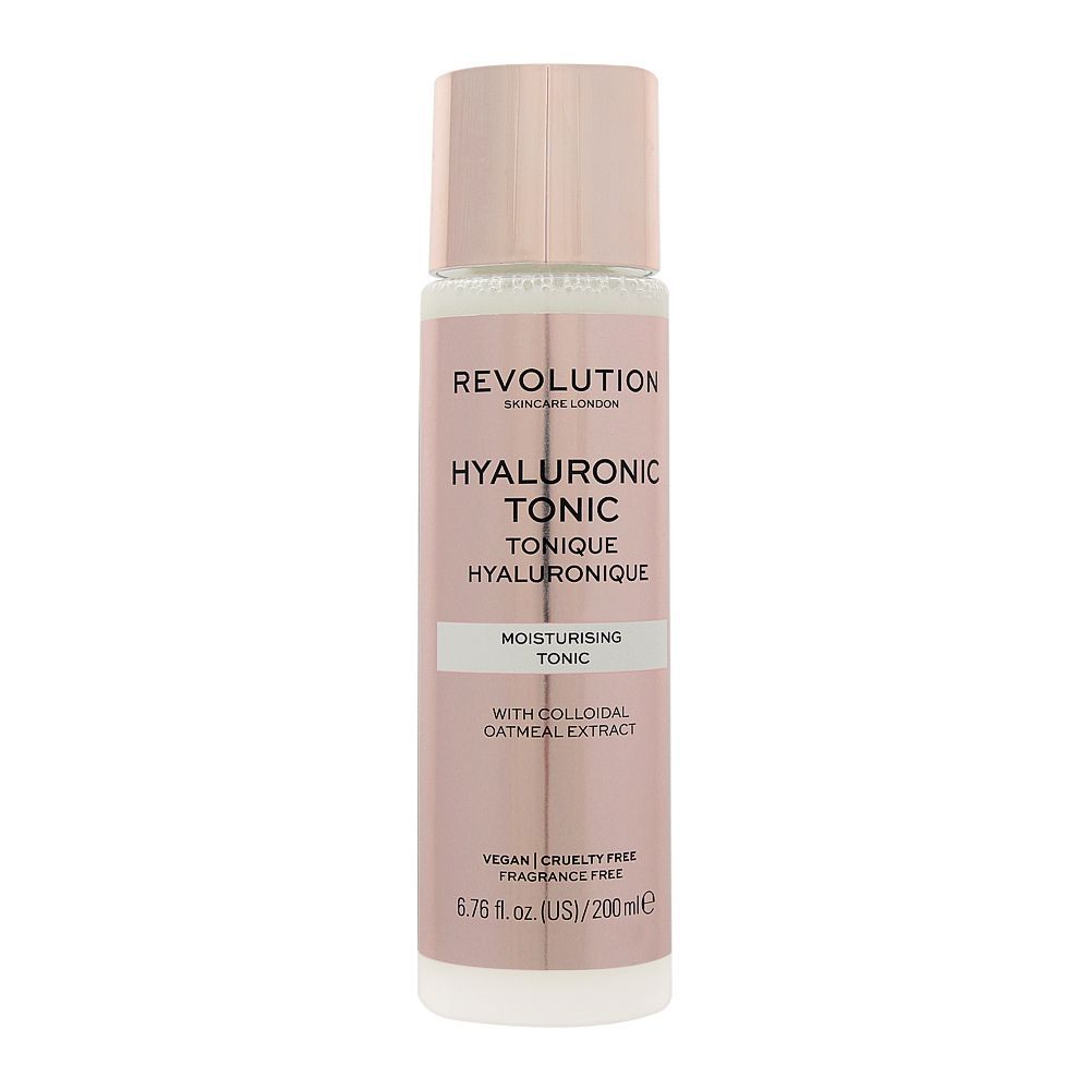 Makeup Revolution Hyaluronic Tonic, Fragrance Free, 200ml