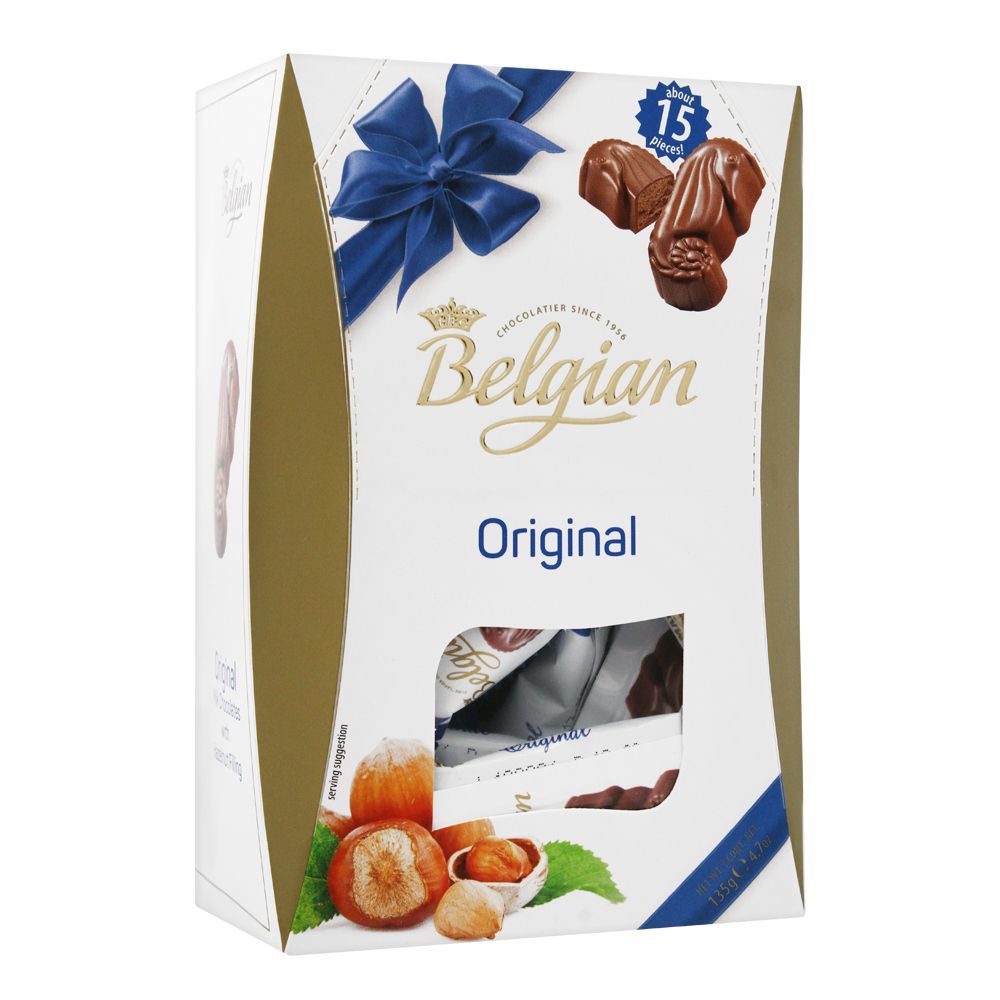 Belgian Original Chocolate Box, Individually Wrapped, 135g