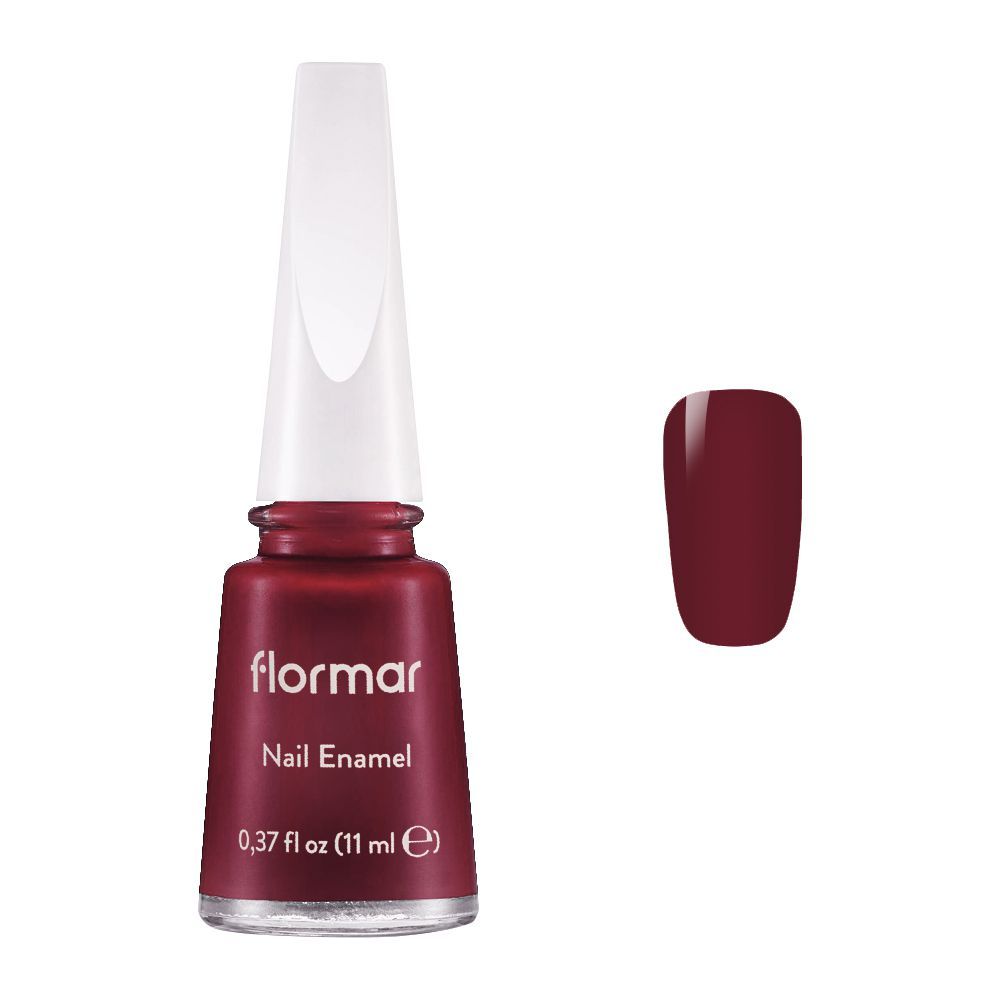 Flormar Nail Enamel, 228 Bordeaux Red, 11ml