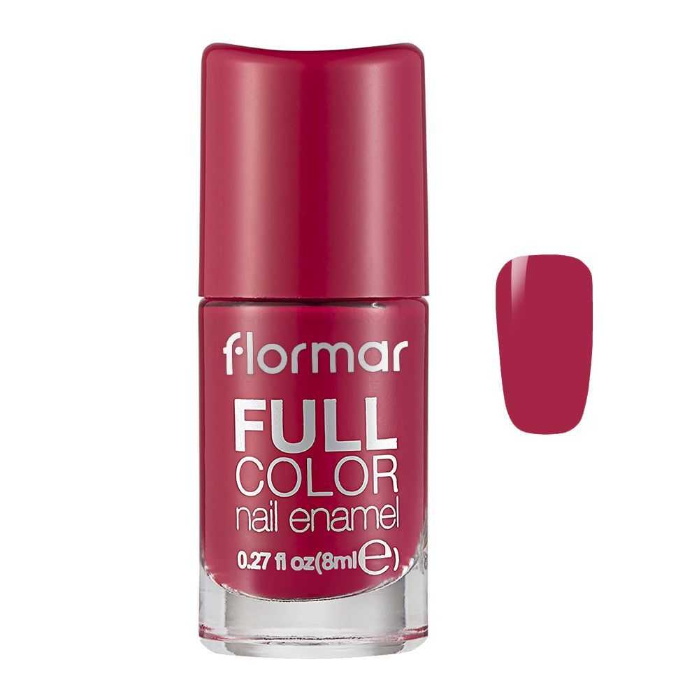 Flormar Full Color Nail Enamel, FC64 Playful Pink, 8ml