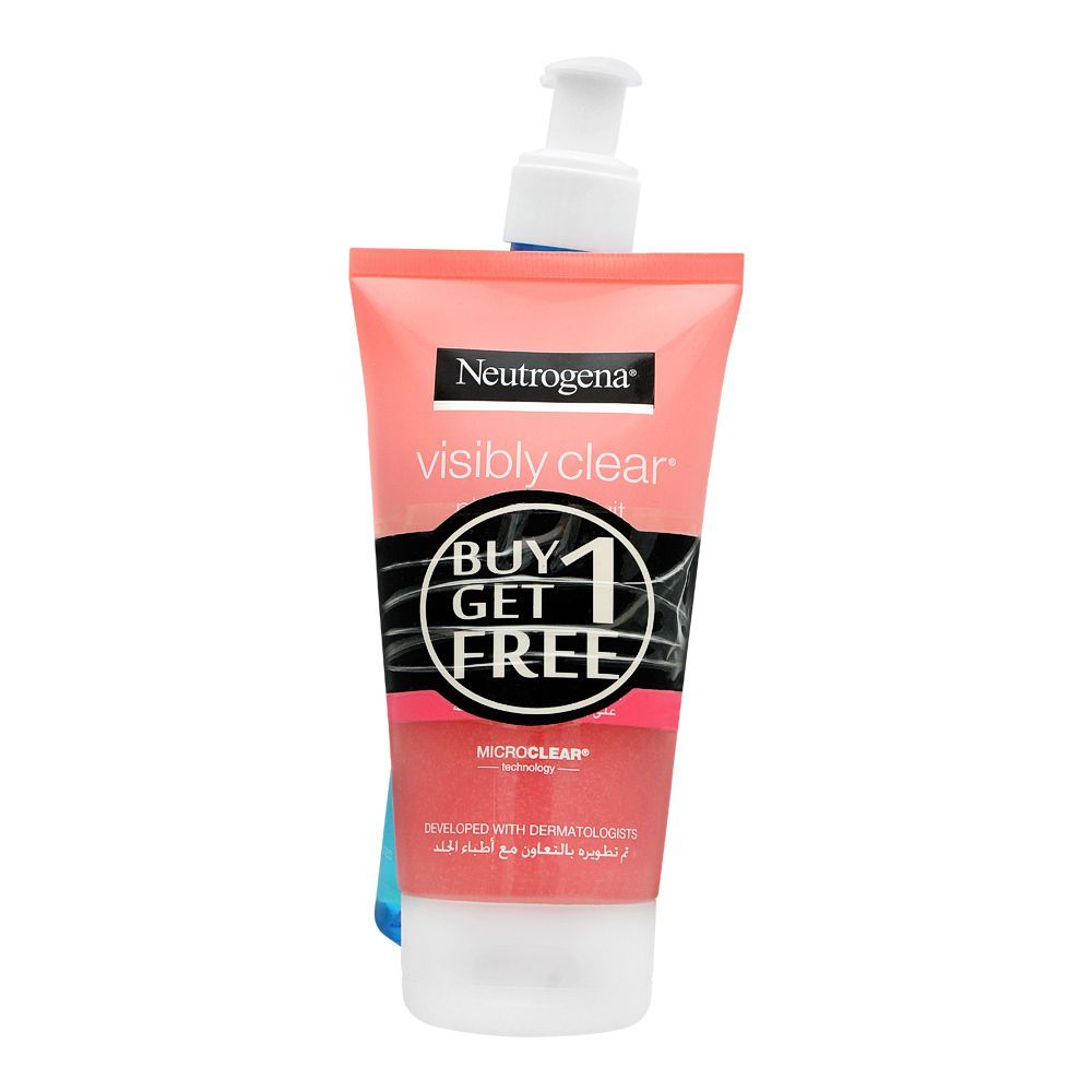 Buy 1 Get 1 FREE, Neutrogena Hydro Boost Cleanser Water Gel 200ml + Pink Grapefruit Daily Scrub