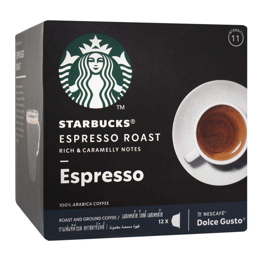 Nescafe Dolce Gusto Starbucks Espresso Roast And Ground Coffee, 12 Single Serve Pods